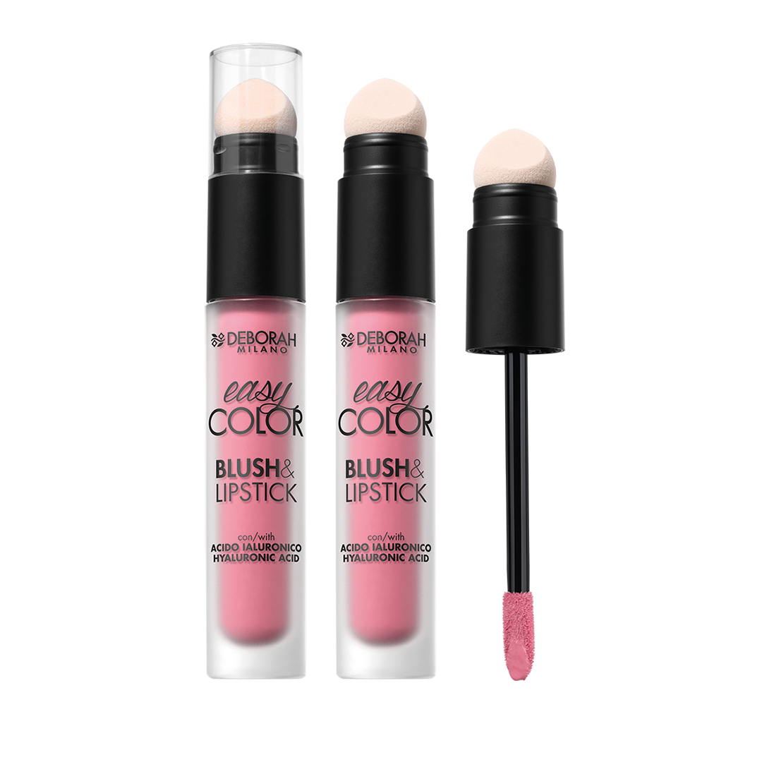 DEBORAH - Easy Color - Blush &amp; Lipstick N.02 Cold Rose