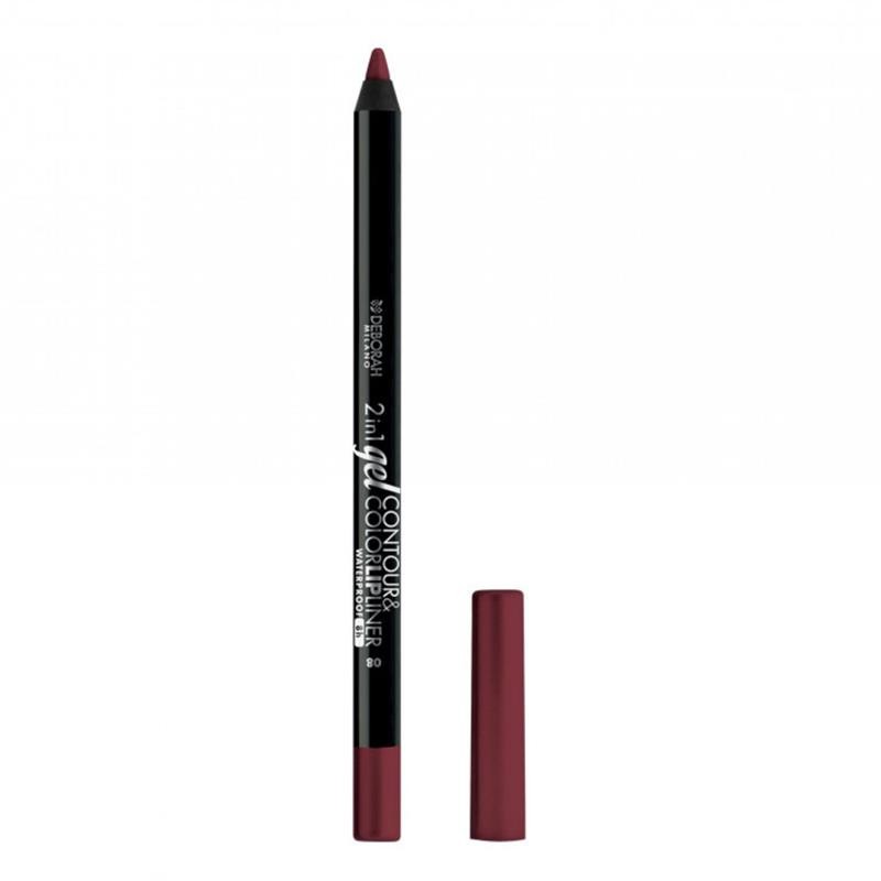 DEBORAH - 2 In 1 Gel Contour&Color - Matita Labbra N.01 Nude Rose