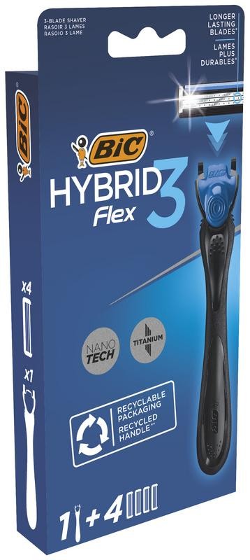 BIC HYBRID FLEX 3 RASOIO+4 RIC