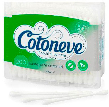 Cotoneve Bastoncini 200 Pezzi Scatola