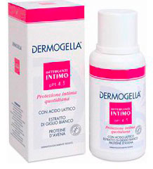 Dermogella Detergente Intimo Con Acido Lattico Estratto Di Giglio Bianco E Proteine D'avena Flacone 200 ml