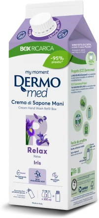 Relax - Crema Di Sapone Mani All'Iris - Ecoricarica Da