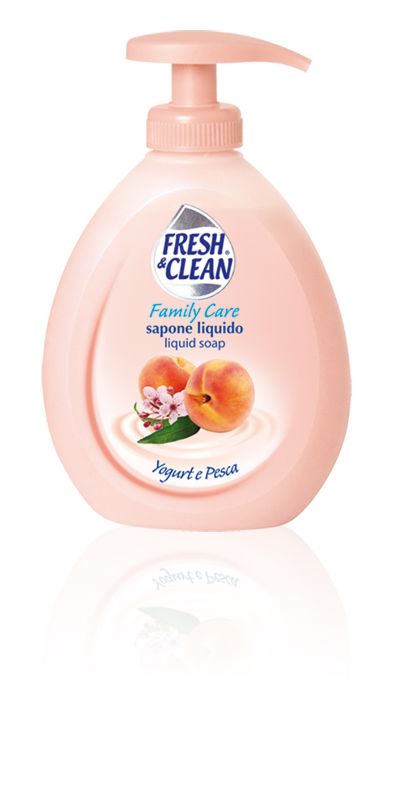 FRESH & CLEAN - sapone liquido - yogurt e pesca 300 ml