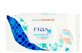 Fria - Milleusipiù - 48 Salviette Igienizzanti con Antibatterico