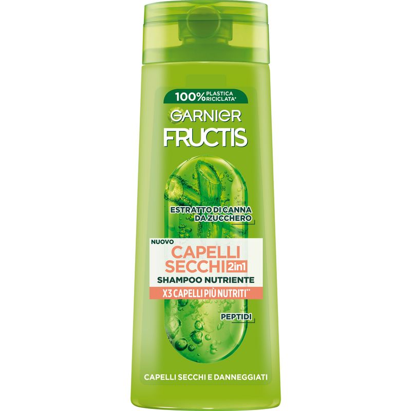 Fructis - Capelli Secchi 2in1 - Shampoo nutriente 250 ml