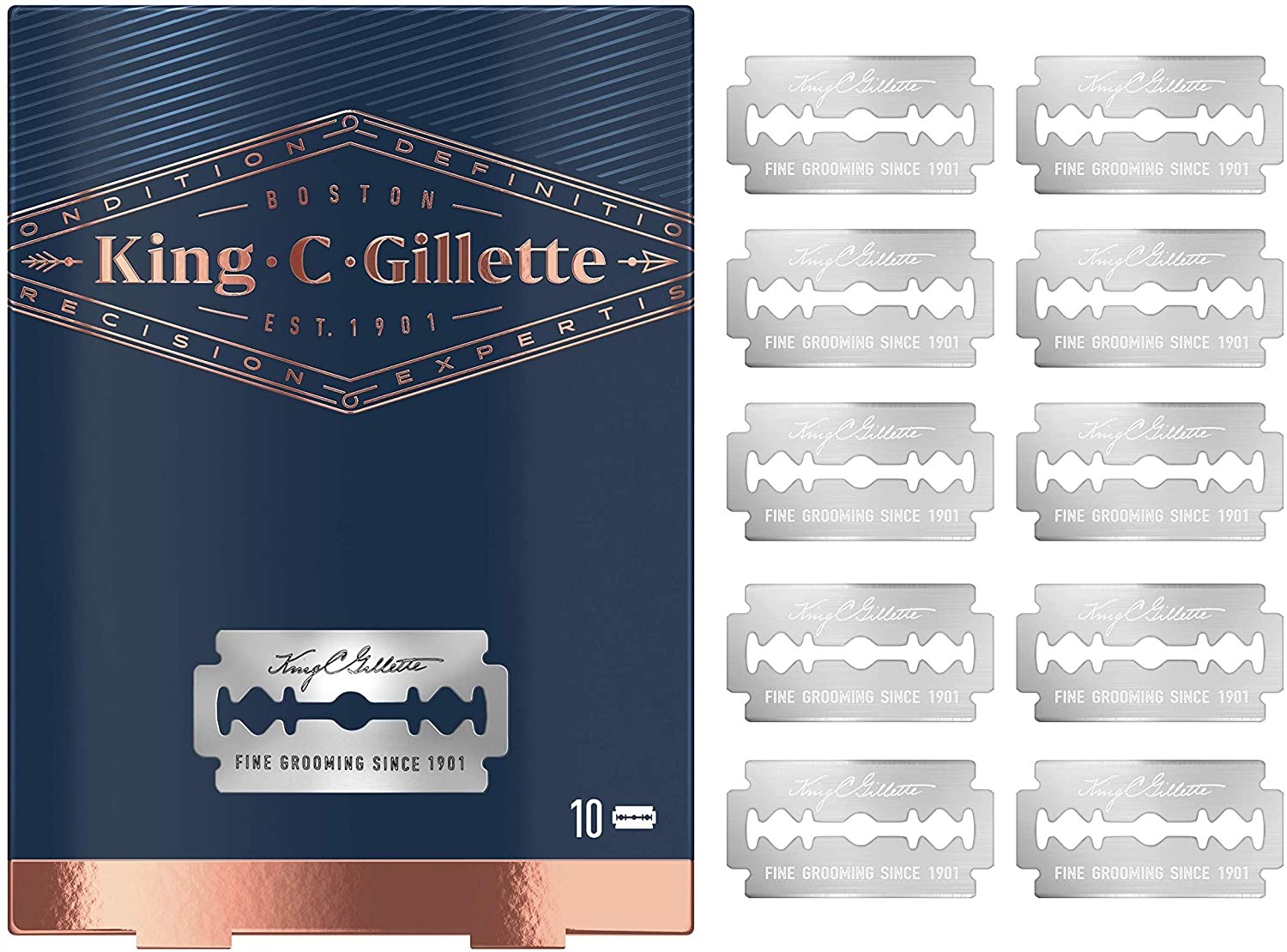 Gillette King Lame Sicurez X 10pezzi