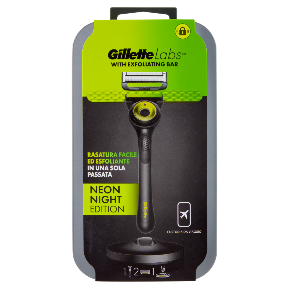 Gillette Labs Rasoio 2UP Neon Tra.