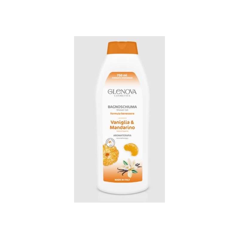 GLENOVA - Bagnoschiuma alla vaniglia e mandarino 750 ml