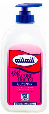 sapone liquido glicerina delicato e idratante per mani viso corpo