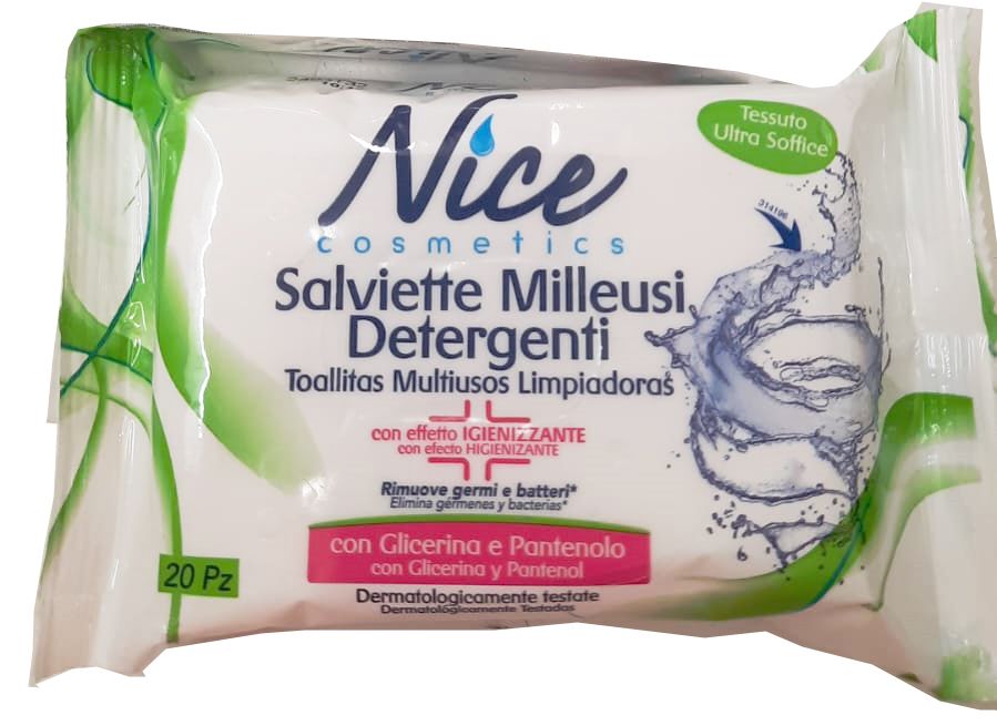 Fria - 20 Salviette Milleusi Detergenti
