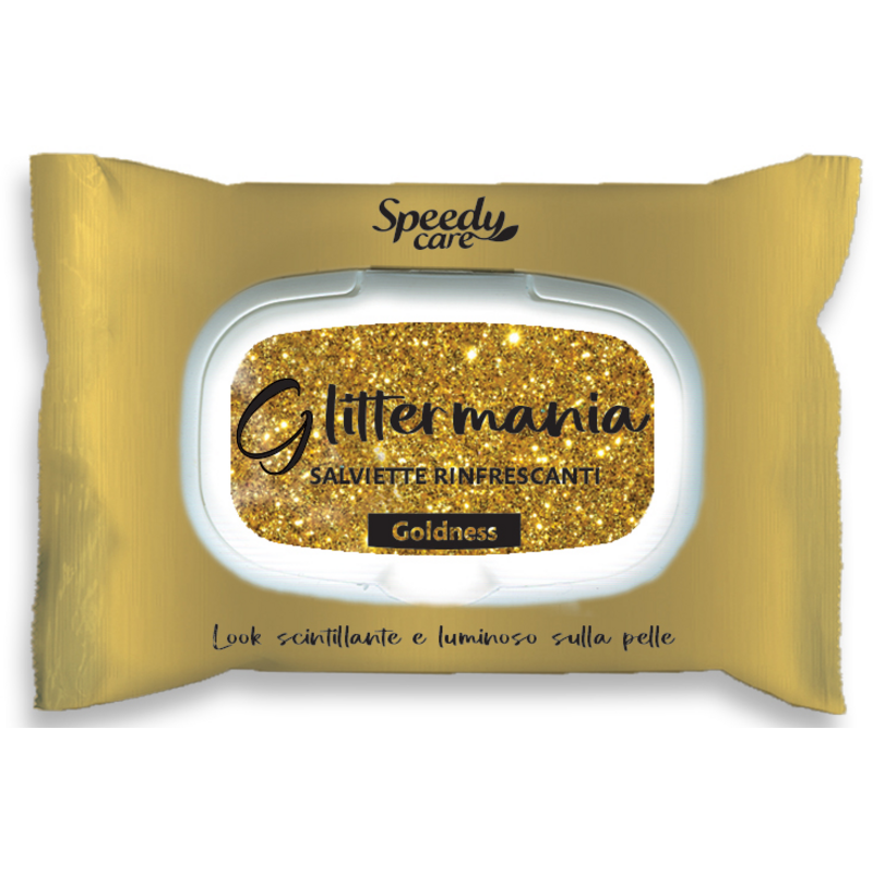 SPEEDY CARE - Glitter Mania Goldness - 15 Salviette Glitter Rinfrescanti