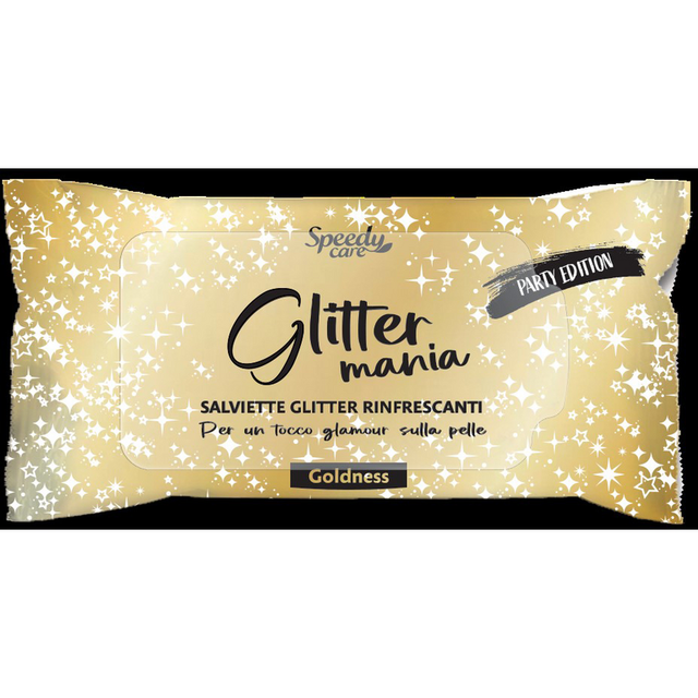SPEEDY CARE - Glitter Mania Goldness - 10 Salviette Glitter Rinfrescanti