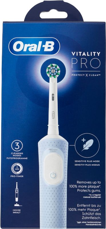 ORAL B SPAZZOLINO ELETTRICO VITAL PRO BLUE CREMA ACT