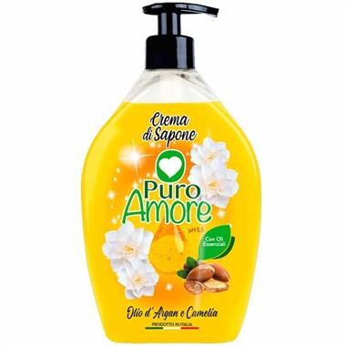 PURO AMORE - Olio d'Argan e Camelia - Crema di sapone 750 ml