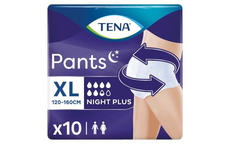 TENA PANS PLUS NIGHT XL X 10