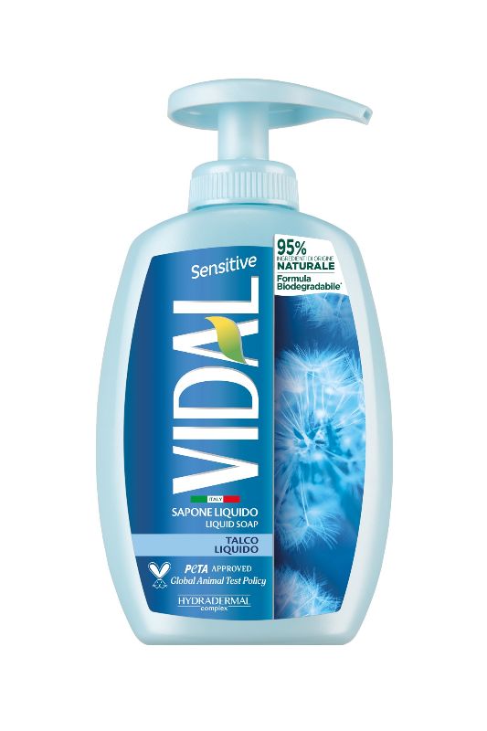 VIDAL - Sensitive - Sapone per le mani con talco liquido 300 ml