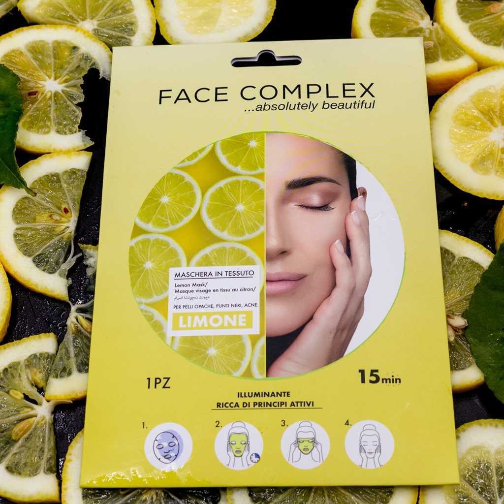 FACE COMPLEX - Maschera in Tessuto con Limone