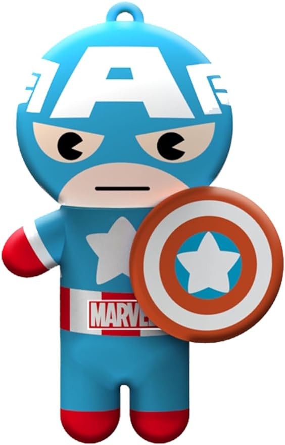 Marvel Capitan America Rosso Bianco &amp; Blue-berry Balsamo Per Labbra