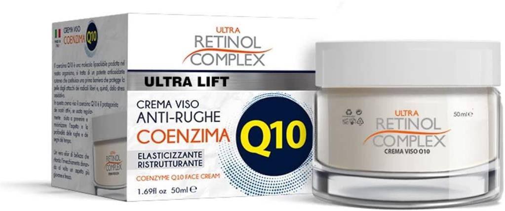 RETINOL COMPLEX - Ultra Lift - Crema Viso Anti-Rughe Coenzima Q10 Elasticizzante e Ristrutturante 50 ml