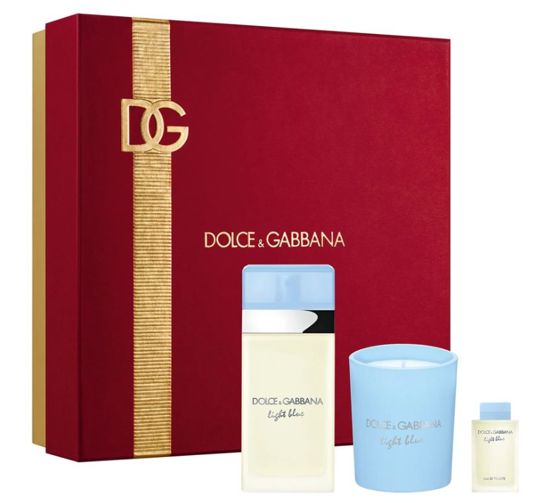 D&amp;G KIT L. BLUE D EDT50+CANDELA+10M
