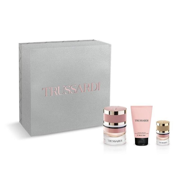 TRUSSARDI - Trussardi EdP Donna 30 Ml + Mini-Size 7 Ml + Silk Body Emulsion 30 Ml - Cofanetto Regalo