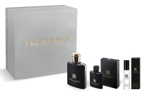TRUSSARDI - Cofanetto Regalo Trussardi Uomo - Eau De Toilette 50 Ml + Mini-Size 7 Ml + Travel Spray 10 Ml