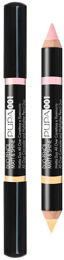 PUPA - Duo Pencil Matt &amp; Shine - Matita Soracciglia N.001 Beige
