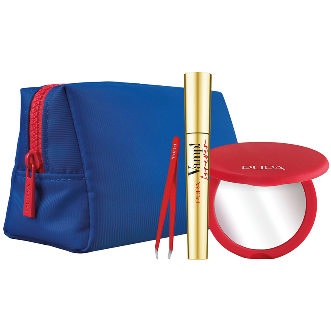 Pupa - Kit Vamp! Forever & Mirror And Tweezers - Mascara + Pinzetta + Specchio