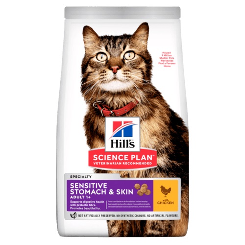 Hill's Feline Adult Sensitive Stomach&Skin Chicken 1,5 Kg-image