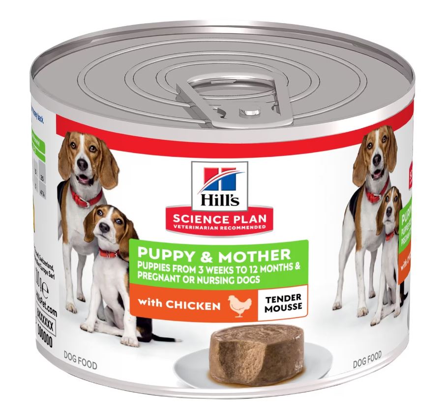 Hill'S Canine Puppy&amp;Mother Mousse Pollo Lattina 200 Gr