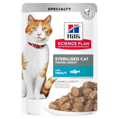 Hill'S Feline Young Adult Sterilised Trout Busta 85 Gr