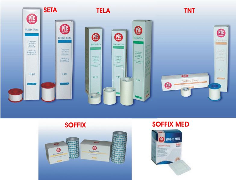 Cerotto Soffix Tela Pic Cm2.5X5M X10 Pezzi