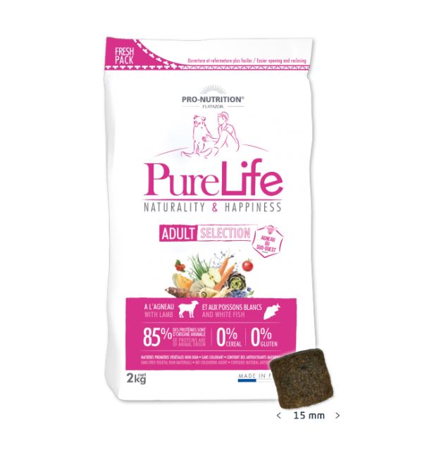 Flatazor Purelife Cane Adulto Selection Agnello &amp; Pesce 11 Kg