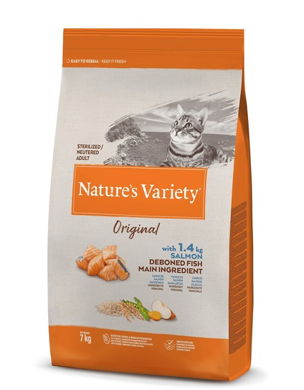 Nature'S Variety Gatto Original Adulto Sterilizzato Salmone 7 Kg