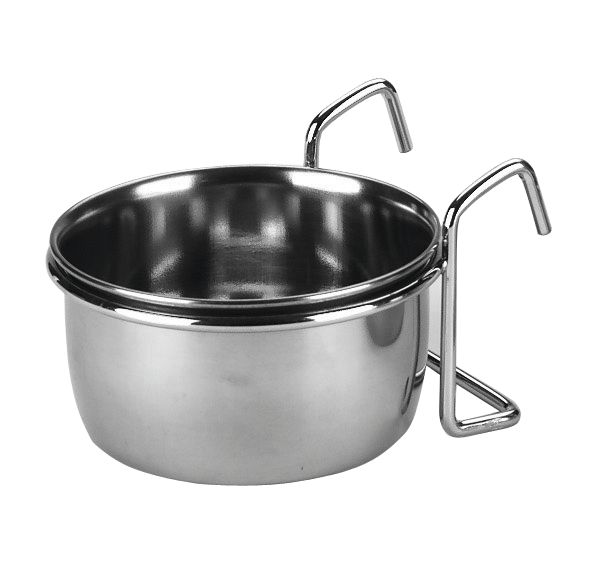 Kerbl Uccelli Ciotola Acciaio Inox Con Supporto 600 Ml