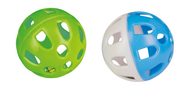 Kerbl Gatto Gioco Palla In Plastica Cf. (2 Pezzi) 5 Cm
