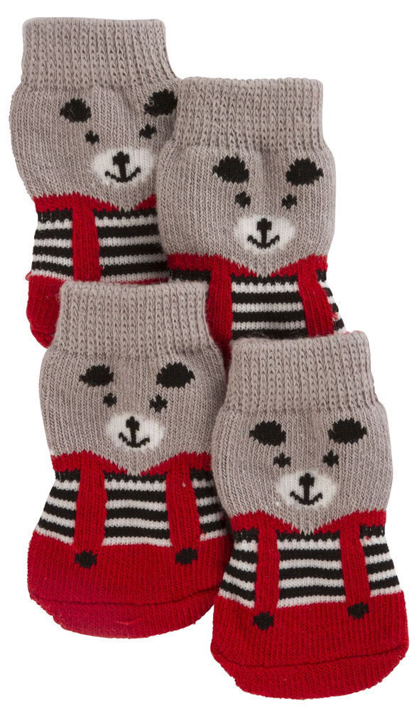 Kerbl Cane Calze Bruno Tg. "M" Grigio/Rosso