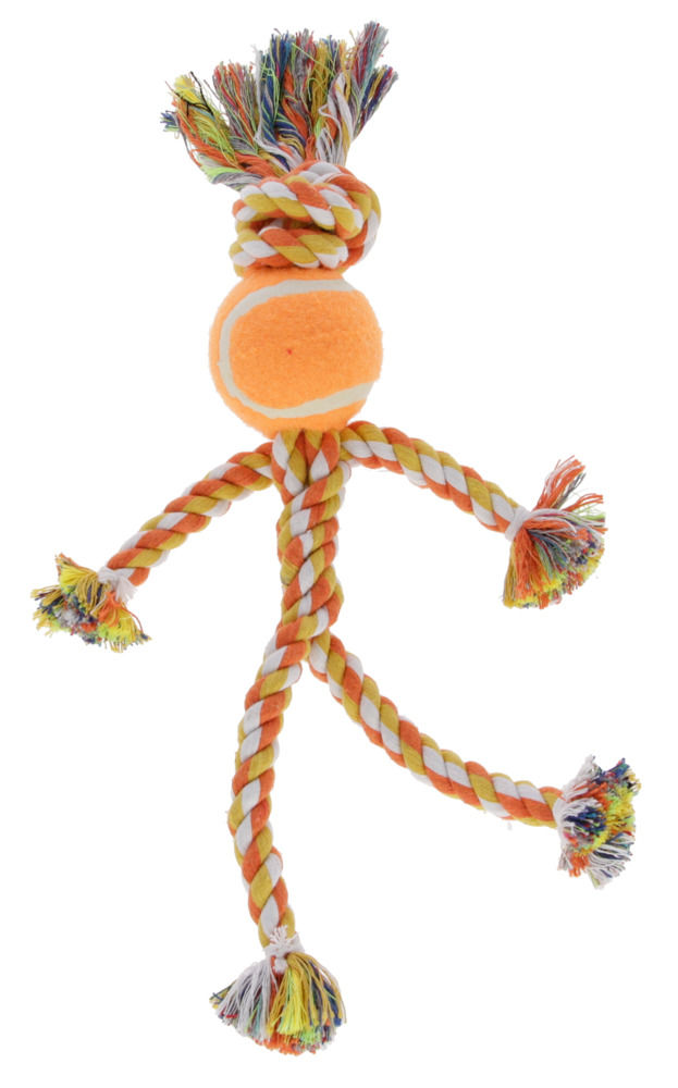 Kerbl Cane Gioco Omino Palla In Cotone 30 Cm Arancione
