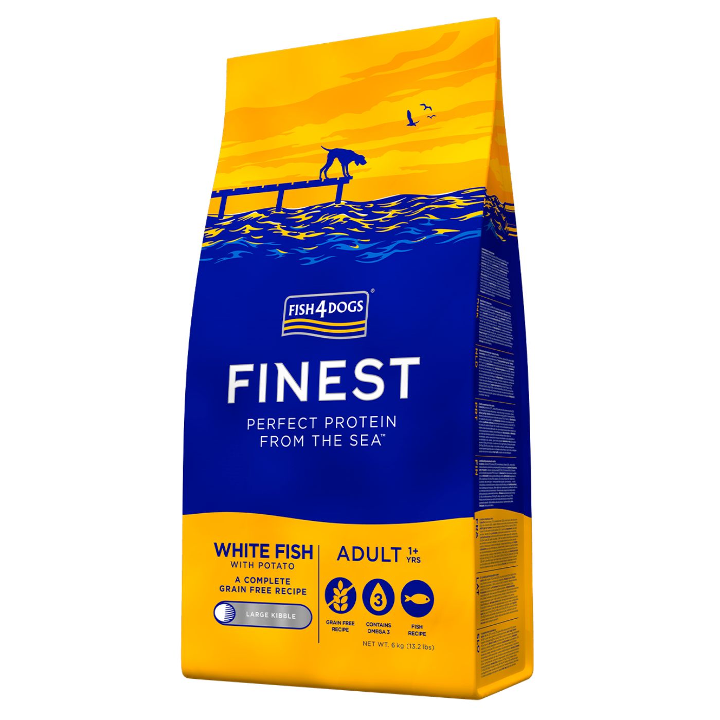 Fish4Dogs Cane Finest Adulto Pesce Bianco Large 6 Kg