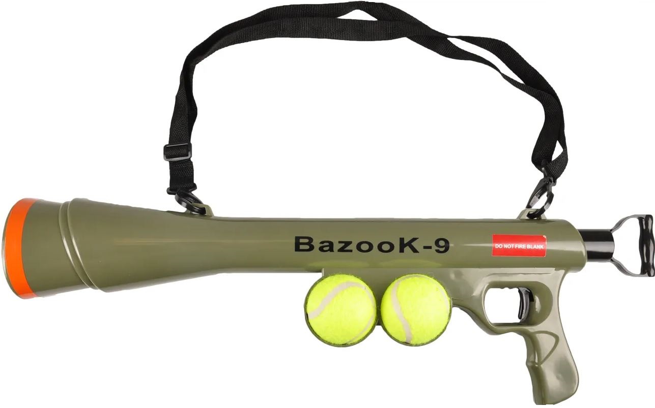 Flamingo Cane Gioco Bazooka Tennisball Con 2 Palline 60 Cm
