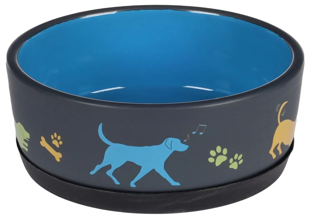 Flamingo Cane Ciotola In Ceramica "Cori" Antiscivolo 18,5X7,5 Cm 1,25 Lt-image