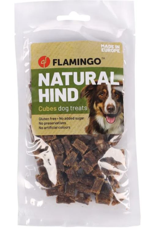 Flamingo Cane Snack Nature Cubetti Di Cervo 80 Gr