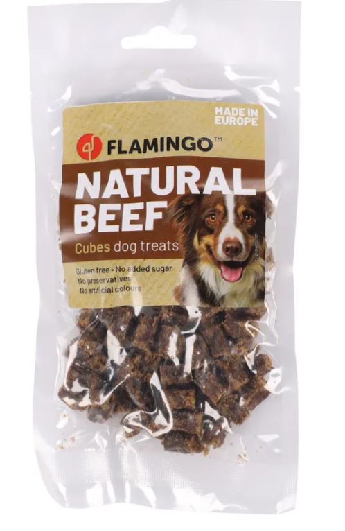 Flamingo Cane Snack Nature Cubetti Di Manzo 80 Gr