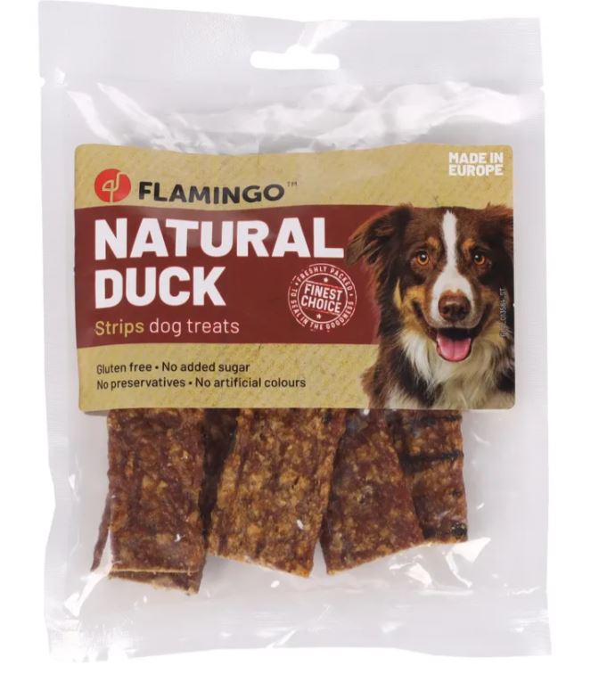 Flamingo Cane Snack Nature Strisce Di Anatra 100 Gr