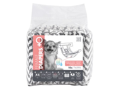 M-Pets Cane Pannolino Femmina Cf. (10 Pezzi) Tg. "Xs"