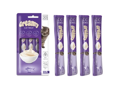 M-Pets Gatto Snack Creamy Tonno Cf. (4X15) Gr