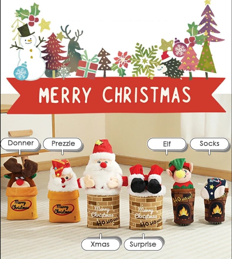 M-Pets Xmas Cane Gioco Snack Attack "Socks"