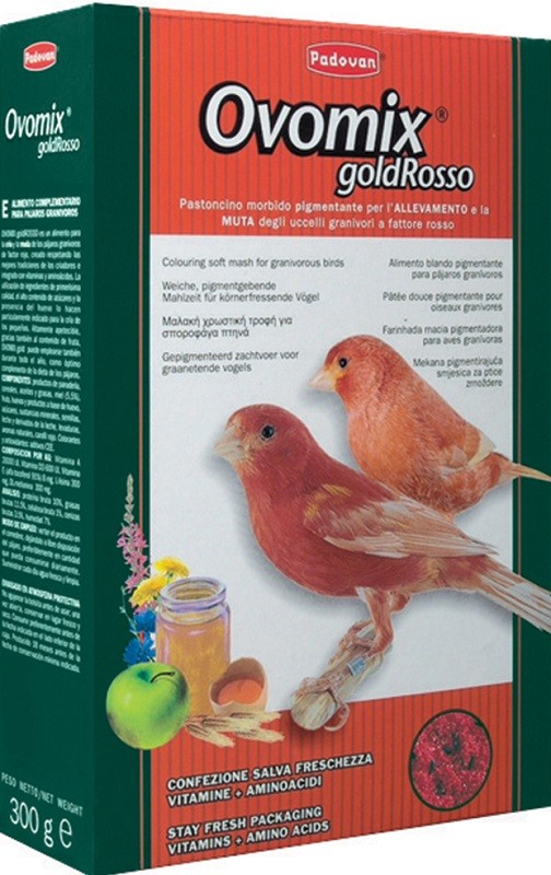 Padovan Uccelli Pastoncino Ovomix Gold Rosso 300 Gr