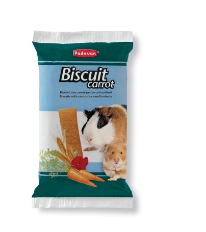 Padovan Conigli Nani/Roditori Snack Biscuit Carrot Biscotti Con Carote 30 Gr