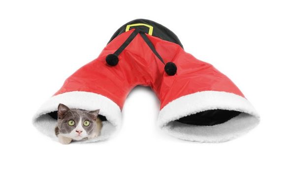Cat&amp;Rina Tunnel Gatto Babbo Natale
